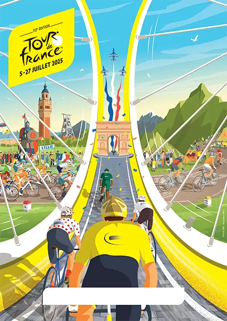 The Tour de France 2025 poster