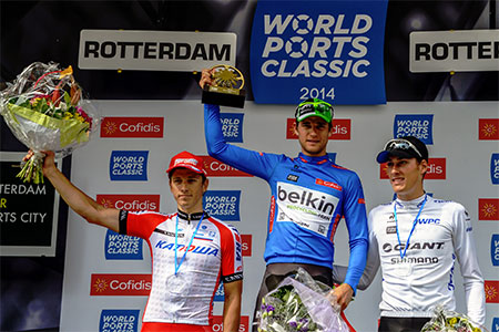 Podium: Theo Bos, Ramon Sinkeldam & Alexander Porsev - © A.S.O./Pascal Perreve