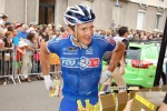 Mickael Delage (FDJ.fr) at the Powerbar stand (433x)