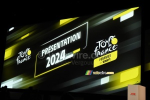 The logo of the presentation of the Tour de France 2024 (8336x)