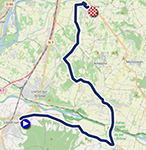 The race route map of the time trial all categories (except junior women) of the 2025 European Championships The race route map of the time trial all categories (except junior women) of the 2025 European Championships