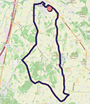 The race route map of the mixed relay team time trial junior and elite of the 2025 European Championships The race route map of the mixed relay team time trial junior and elite of the 2025 European Championships