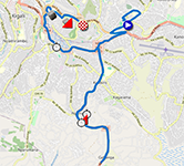 The race route of the women elite time trial of the World Championships Road Cycling Kigali 2025 The race route of the women elite time trial of the World Championships Road Cycling Kigali 2025
