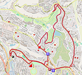 The race route of the race in line women elite of the World Championships Kigali 2025 The race route of the race in line women elite of the World Championships Kigali 2025