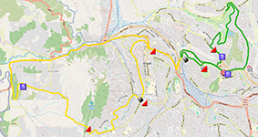 The race route of the race in line men elite of the World Championships Kigali 2025 The race route of the race in line men elite of the World Championships Kigali 2025