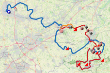 The race route of A travers la Flandre 2026 The race route of A travers la Flandre 2026