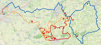 The race route of the E3 Saxo Classic 2026 The race route of the E3 Saxo Classic 2026