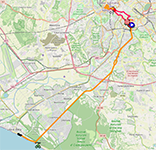 Het parcours van de 21e etappe van de Ronde van Italië 2025 Het parcours van de 21e etappe van de Ronde van Italië 2025