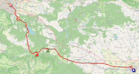 The race route of the 3rd stage of the Tour of Italy 2026