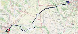 The race route of Milano - Torino 2026 The race route of Milano - Torino 2026