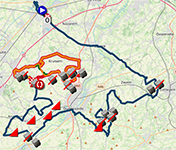 Het parcours van Danilith Nokere Koerse 2025