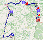 The race route of the fourth stage of O Gran Cami&ntildeo 2025