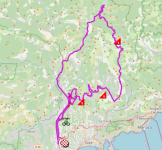 The race route of the eighth stage of Paris-Nice 2026