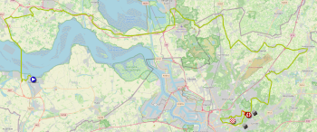 The race route of the Grand Prix de l'Escaut 2026 The race route of the Grand Prix de l'Escaut 2026