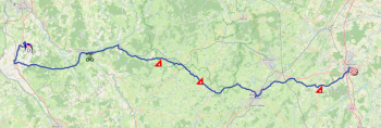 Le parcours de la douzième étape du Tour de France 2026 Le parcours de la douzième étape du Tour de France 2026