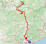 The race route of the third stage of the Grand Départ of the Tour de France 2026 The race route of the third stage of the Grand Départ of the Tour de France 2026