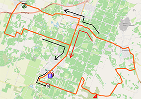 Le parcours de la deuxième étape du Tour Down Under 2025