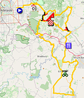 Le parcours de la troisième étape du Tour Down Under 2025