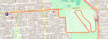 The race route of the prologue of the Tour Down Under 2026