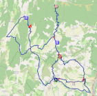 The race route of the second stage of the Tour de la Provence 2026