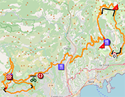 Le parcours de la première étape du Tour des Alpes-Maritimes 2025