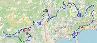 Le parcours de la deuxième étape du Tour des Alpes-Maritimes 2025