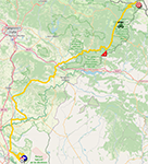 The race route of the tenth stage of the Tour of Spain 2025 The race route of the tenth stage of the Tour of Spain 2025