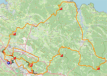 The race route of the eleventh stage of the Tour of Spain 2025 The race route of the eleventh stage of the Tour of Spain 2025