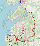 The race route of the sixteenth stage of the Tour of Spain 2025 The race route of the sixteenth stage of the Tour of Spain 2025