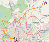 The race route of the twenty-first stage of the Tour of Spain 2025 The race route of the twenty-first stage of the Tour of Spain 2025