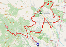 The race route of the third stage of the Tour of Spain 2025 The race route of the third stage of the Tour of Spain 2025