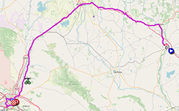 The race route of the eighth stage of the Tour of Spain 2025 The race route of the eighth stage of the Tour of Spain 2025