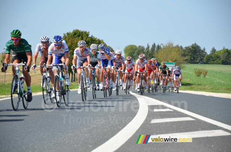 Een waaier naar links