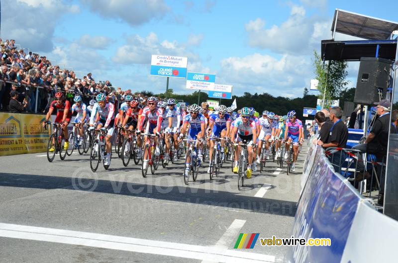 eerste doorkomst peloton