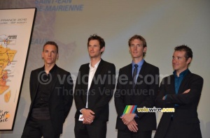 Philippe Gilbert, Fränk & Andy Schleck & Thomas Voeckler (662x)