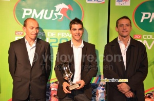 Tony Gallopin (Cofidis, best young rider) with Christophe Agnolutto & Jacky Durand (786x)