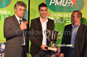 Tony Gallopin (Cofidis) with Marc Madiot & Bernard Hinault (843x)