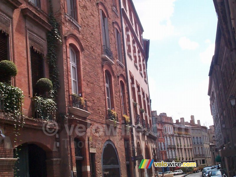 Toulouse - een typische straat in Toulouse