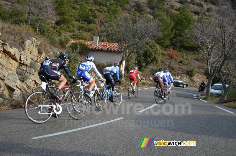 De kopgroep op de Col de l'Espigoulier (3)