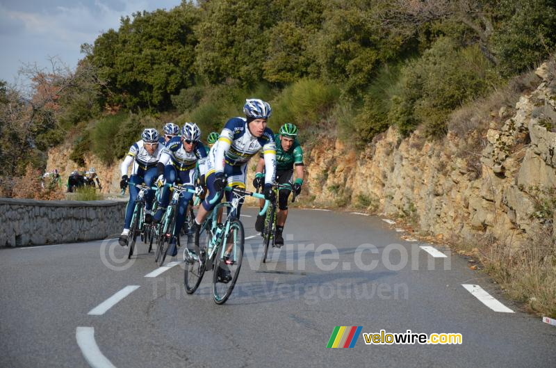Lieuwe Westra (Vacansoleil) op de Col de l'Espigoulier