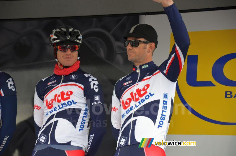 The Twitter duo - Adam Hansen & Greg Henderson (Lotto-Belisol)