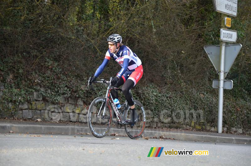 Olivier Kaisen (Lotto-Belisol) alleen op kop