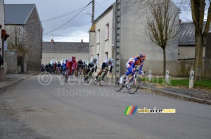 Laurens ten Dam (Rabobank) en tête du peloton (627x)