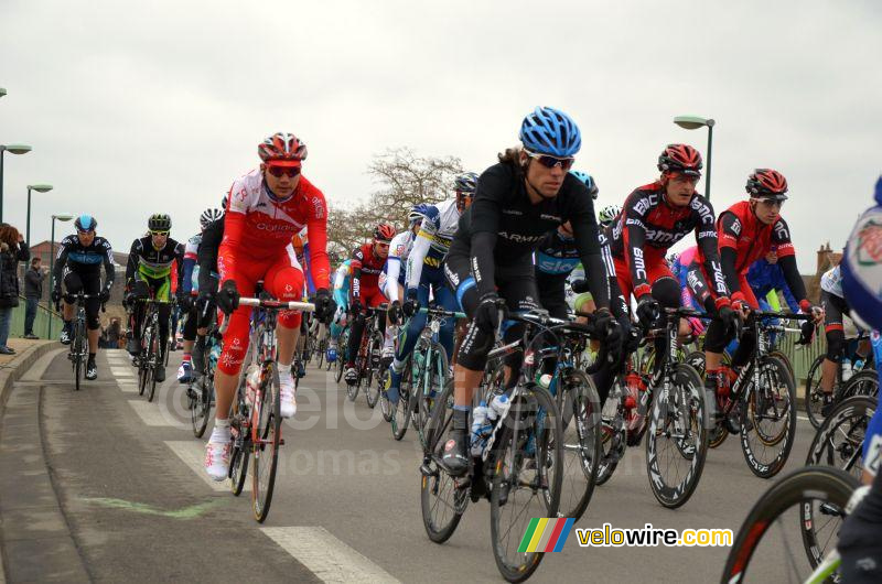 Thomas Dekker (Garmin-Barracuda) bij de start in Vierzon