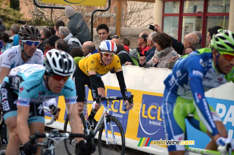 Bradley Wiggins (Team Sky) behoudt de gele trui