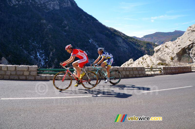 Rein Taaramae (Cofidis) & Thomas de Gendt (Vacansoleil)