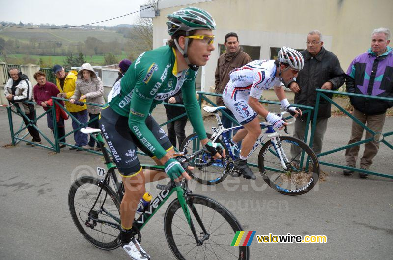 Karol Domagalski (Caja Rural) & Yannick Martinez (La Pomme Marseille), Côte de Saint-Fiacre