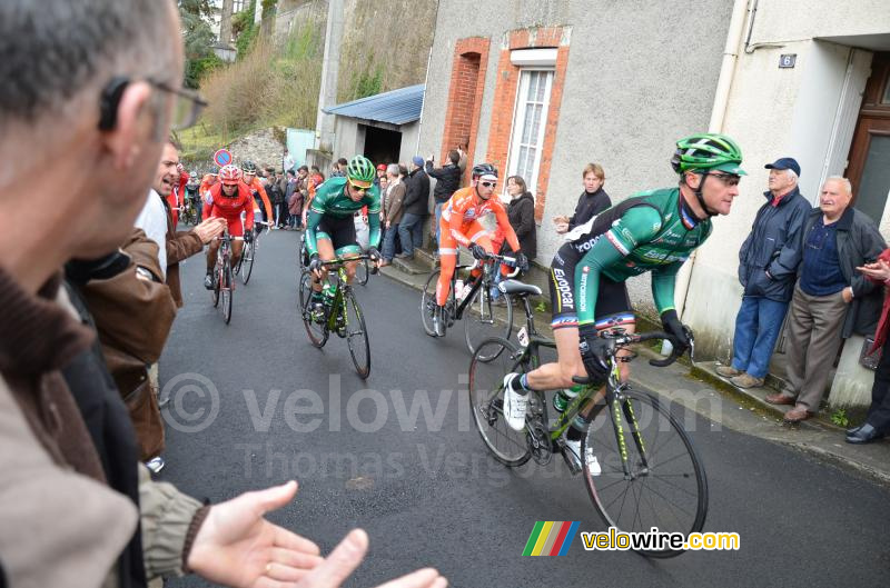 Thomas Voeckler & Sébastien Chavanel (Europcar) op de Côte de Bohardy