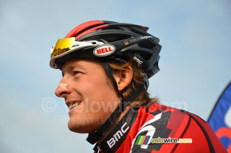 Marcus Burghardt (BMC Racing Team) keek vooruit naar de kasseien