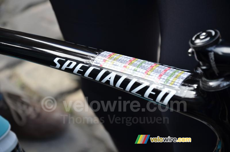 Het spiekbriefje van Tom Boonen